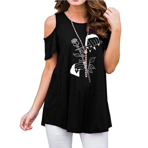 2019Summer Women Chiffon Blouse Short Sleeve Black Ladies Office Ladies Shirt Plus Size Work Top Plus Size Casul Female Clothing