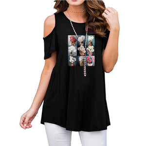 2019Summer Women Chiffon Blouse Short Sleeve Black Ladies Office Ladies Shirt Plus Size Work Top Plus Size Casul Female Clothing