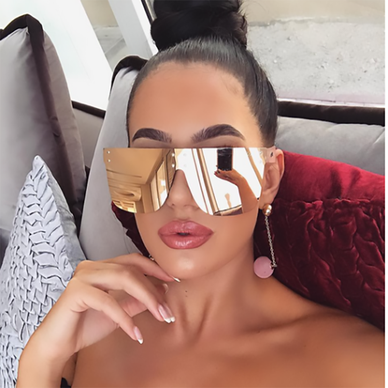 2019 Fashion Unique Mirror Square Sunglasses