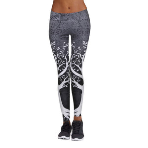 Sexy Push Up Leggings Women Workout Clothing High Waist Leggins Female Breathable Patchwork Fitness Pants Printed Sports #P5