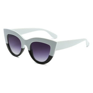 Black Classic Cat Eye Women Sunglasses Designer Brand Trend