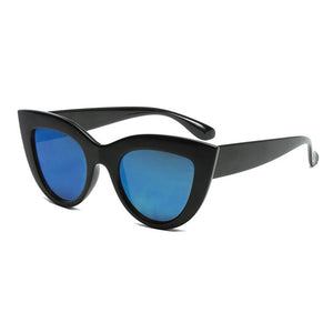 Black Classic Cat Eye Women Sunglasses Designer Brand Trend