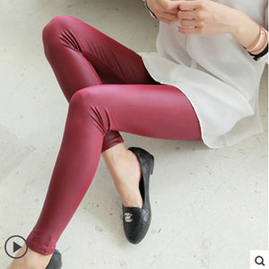 Winter leggings women autumn warm leggings Fake leather