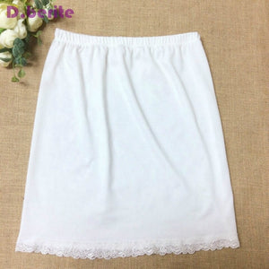 Women Waist Slip Lady Black White Short Underskirt Soft And Comfortable Cotton Length 40cm Petticoat Half Slips New YYY9381